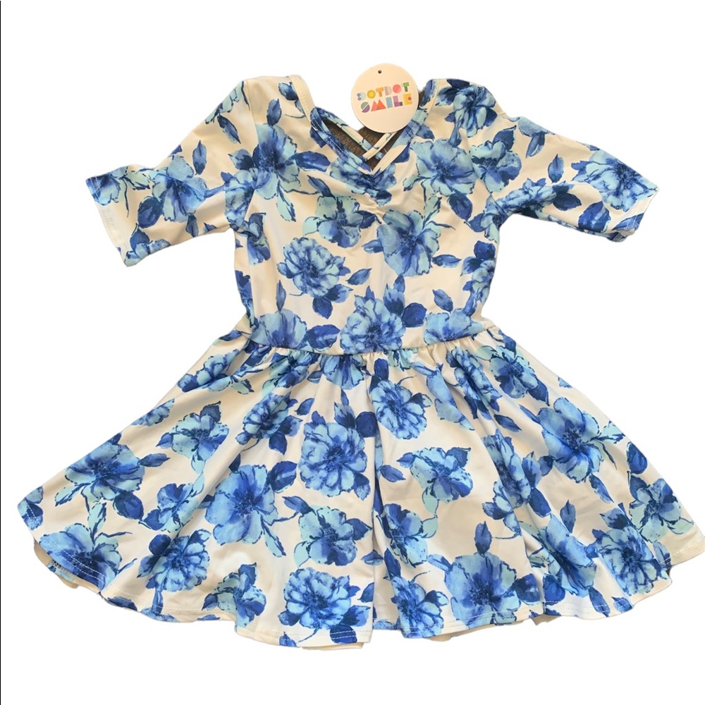 NWT ~ Dot Dot Smile Dress with cross cross back detail
